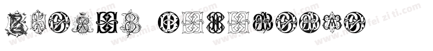 Circle Monograms字体转换